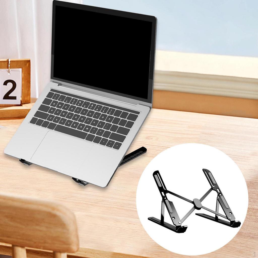 Desktop Laptop Ständer, Tragbarer Halter, Universal-Erhöhung aus Aluminiumlegierung mit Belüftung Und