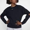 Nike Solid Color Loose Fit Crewneck Sweatshirt Women Tops Black 930766-010
