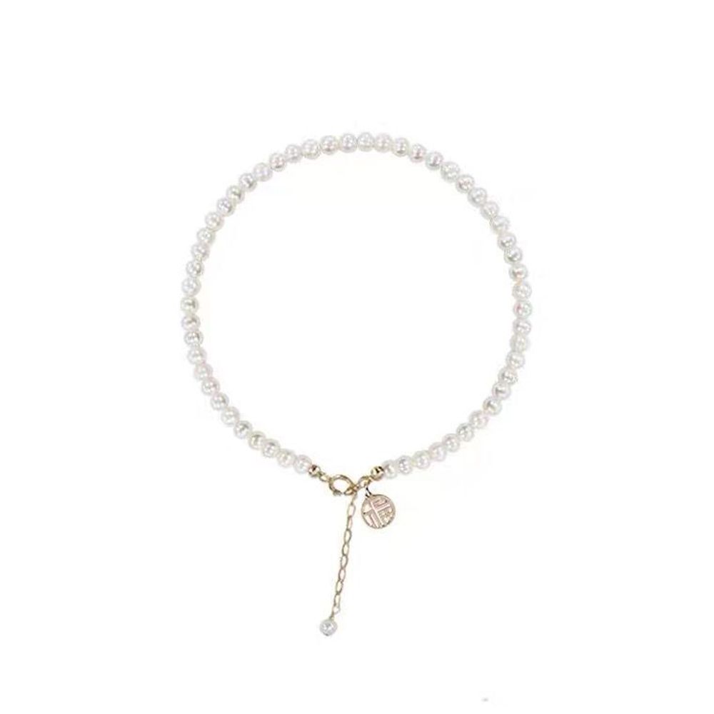 Temperament Fashion Chain Good Luck Hand Chain Pearl Pendant Korean Style Bracelet Women Bracelet