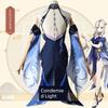 Genshin Impact Cosplay Costume Ningguang Cosplay Outfit Gauze Orchid Cosplay Clothing Anime