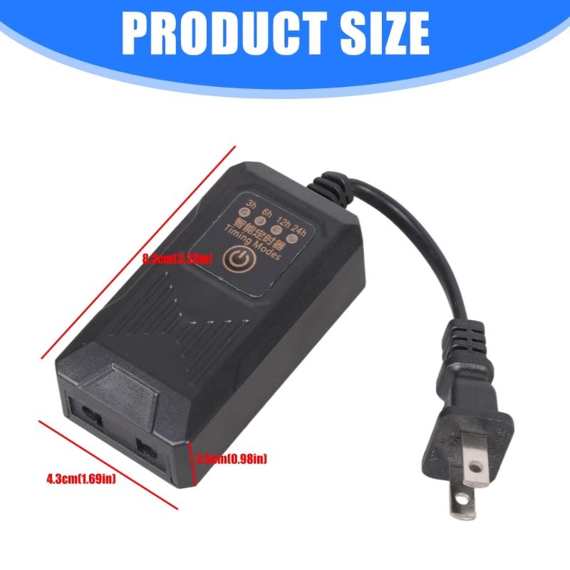 4 Setting Timers Outlet 110V 220V 100W Daily Auto On/Off For Lights Fan Aquariums
