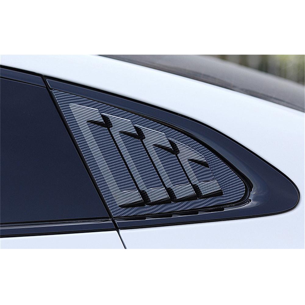 Side Window Louver Shutter Cover Carbon Fiber Abs For 16-20 Chevrolet Malibu Usa