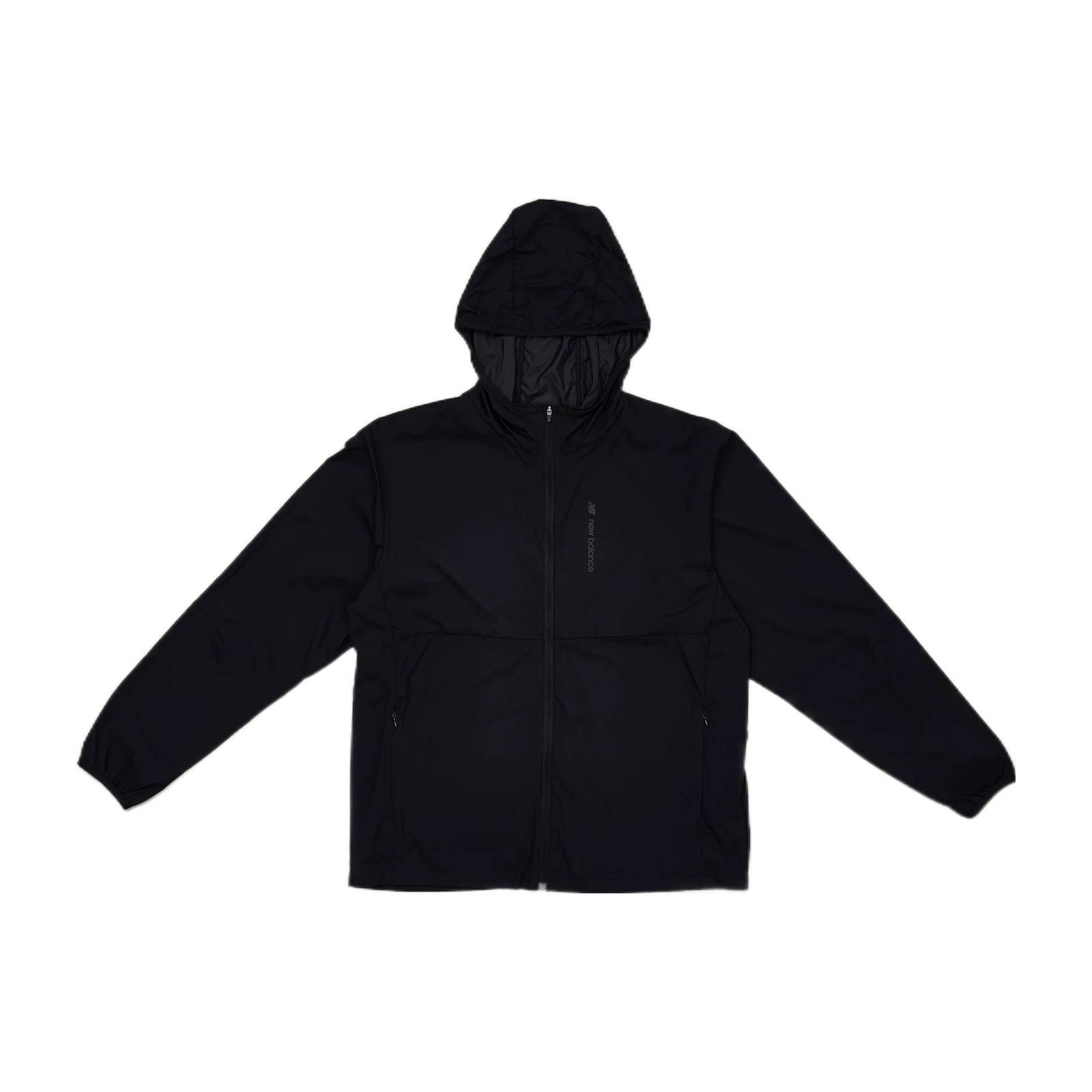 New Balance MET24 Packable Light Jacket Asia Sizing Black Men s AMJ25004-BK L