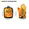 Halloween Baking Insulation Gloves Oven Microwave Oven Gloves Mat Set