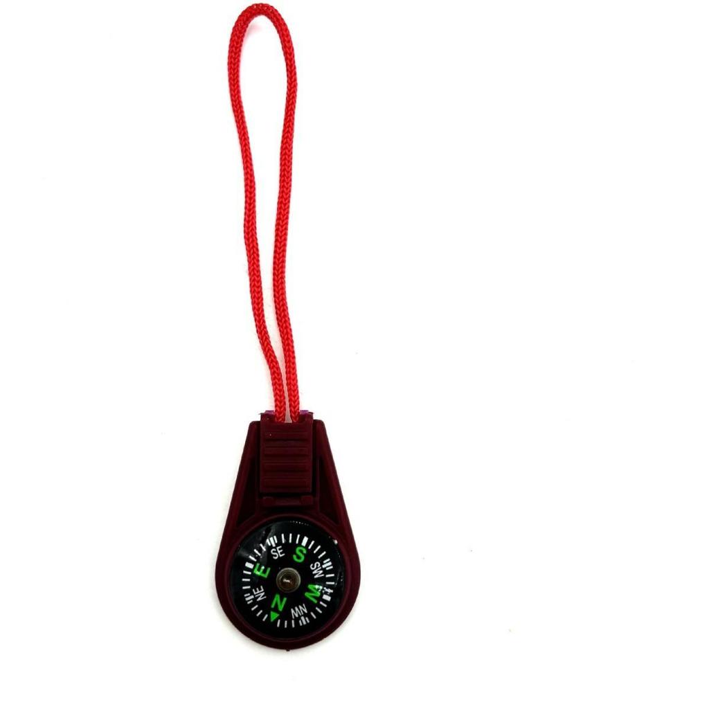 20mm Portable Lanyard Zipper Pull & Keychain Outdoor Compass