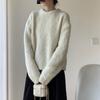 Thickened Sweater Autumn and Winter Solid Color Loose Lazy Wind Tops for Women