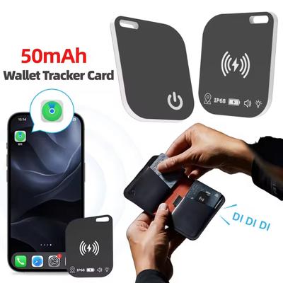 Ultra tenká sledovacia karta Airtag Bezdrôtové nabíjanie Smart Tag GPS lokátor Anti-Lost Sledovacie karty do peňaženky pre Apple Find My Device