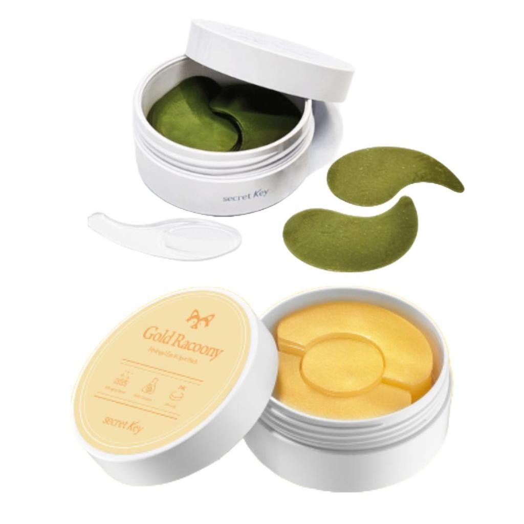 Secret Key High-Concentration Essence Hydrogel Racoony Eye Patch (Marine 60 Patches ,Gold 90 Patches) (6 Options)