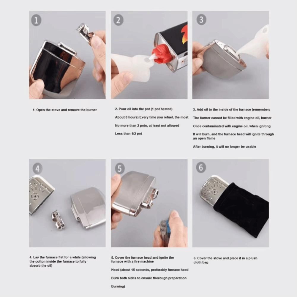 Zinc Zinc Zinc Alloy Fuel Hand Warmer Constant Temperature Handy Hand Heater Pocket Hand Warmer  Gift