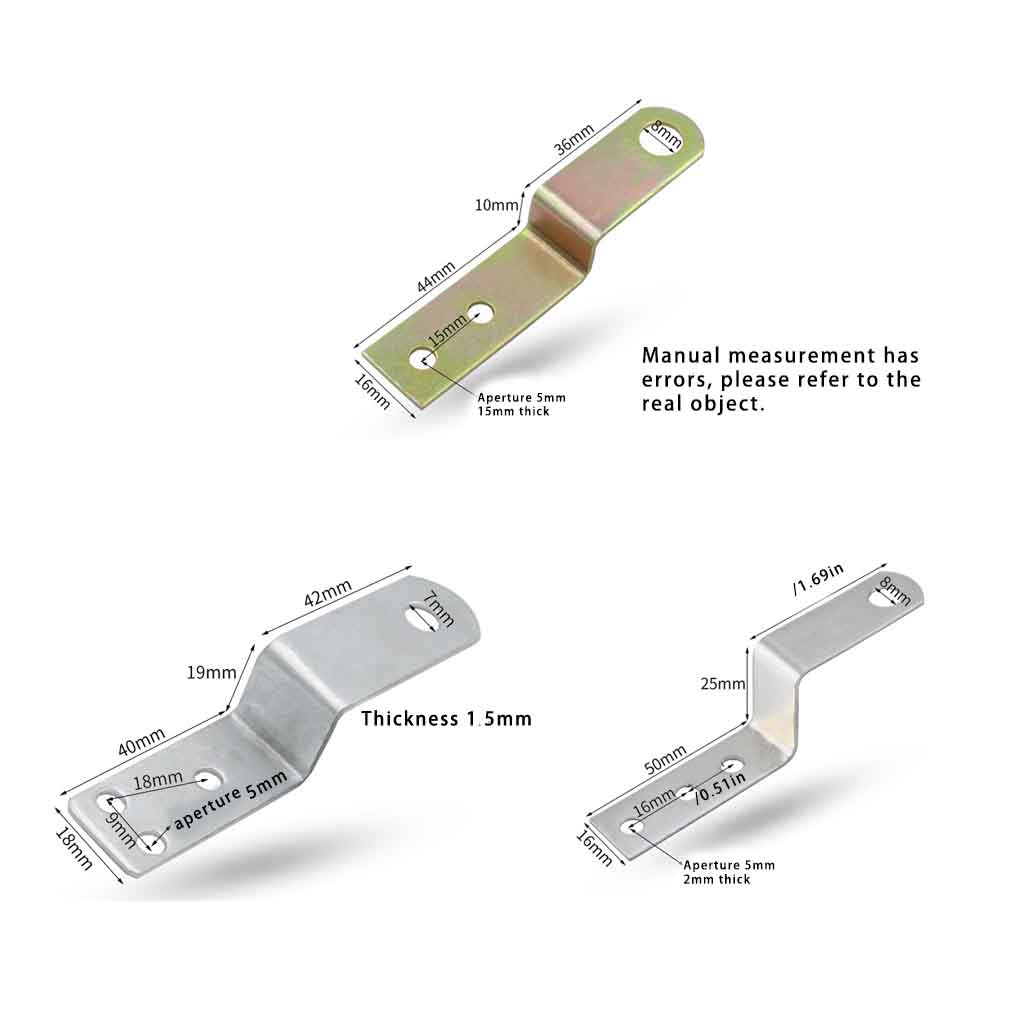 Home Drawer Corner Connector Replacement Portable Metal Z-shaped Connectors Furniture Upgrade Fixing Accessories