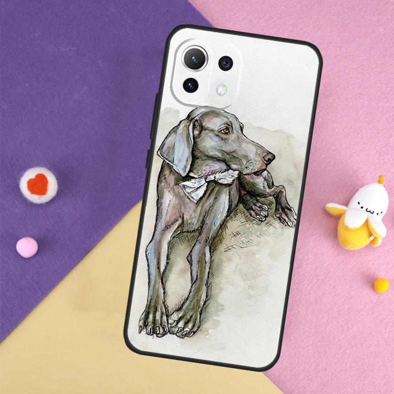 

Чехол для телефона Xiaomi 13T 11T 12T 14T Pro 13 14 15 Ultra POCO X7 Pro X3 X5 X6 F5 F6 M6 Pro с изображением собаки Веймаранер Xiaomi 15