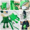 Süße grüne Frosch Plüsch Umhängetasche für Damen Cartoon-Figur Crossbody Tasche mit Reißverschluss