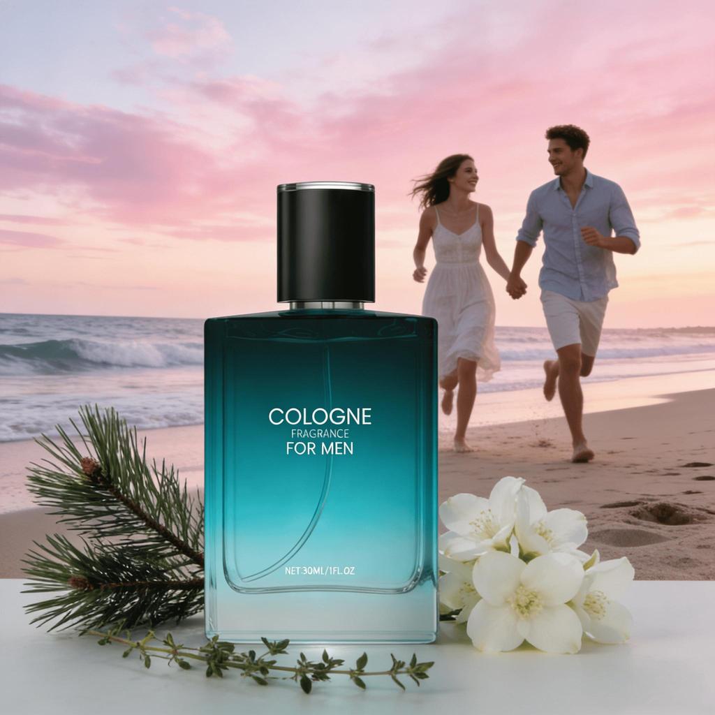 30ml Men's Eau De Cologne – A Gentle and Profound Fragrance with Long-lasting Staying Power, Exuding Captivating Charm. An Ideal Gift.