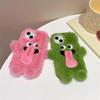 Funny Tongue Sticking Out Plush Mobile Phone Case, Winter Warm Fuzzy Phone Case Cover, Christmas Cute Phone Case For 15