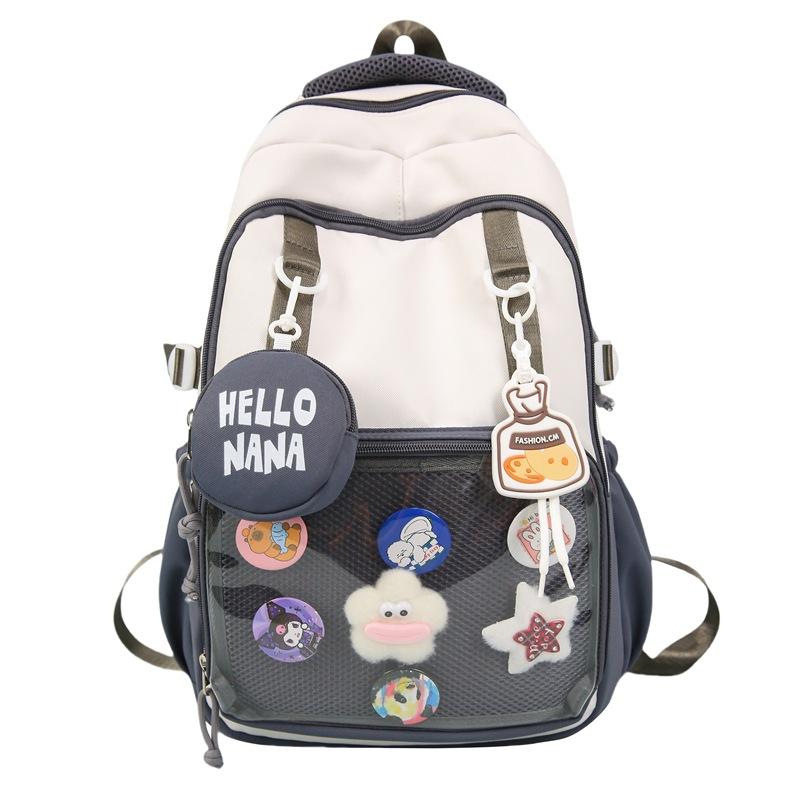 Plecak studencki o dużej pojemności Damska torba szkolna