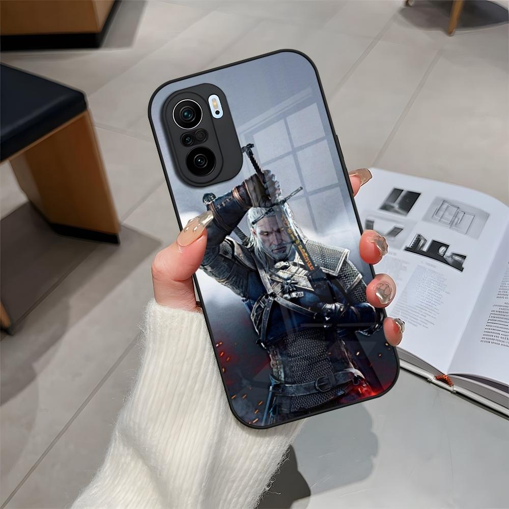 Phone Case Glass For Xiaomi 15 14 12 Lite 13 Pro 11t Lite POCO M5 X6 M6 X5 X3 NFC F5 F6 Pro Cover The W-Witcher Wiedzmin