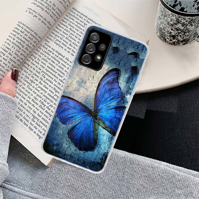 Butterfly Stand Phone Case for Samsung Galaxy A17 A16 A15 A14 A13 A57 A56 A55 A54 A53 A37 A36 A35 A34 A33 A26 A25 A24 A23 Galaxy