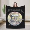 Alastor Hazbins Hotels Characters  Blanket Flannel Spring Autumn Radio Demon Portable Throw Blanket for Home Office Bedspread