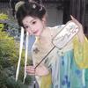 Tang Dynasty Style Hanfu Set With Embroidered Skirt Yellow Top Wrap Daily Wear