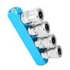 Air Compressor Quick Connector Manifold Fitting Pneumatic C‑Type Fast Coupler Aluminum Alloy