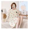 Cotton nursing sleepwear, spring and autumn long sleeved dress, postpartum nursing, prenatal examination and care