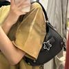 Women's Fashi PU Small Shoulder Bag Y2K Star Armpit Purse American Retro Black Chic Hobo Bag High Quality Designer New Handbag