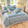 Princess Wind Grinding Four-piece Bed Skirt Lace Quilt Cover Bed Sheet Dormitory Three-piece Quilt Cover Bedding