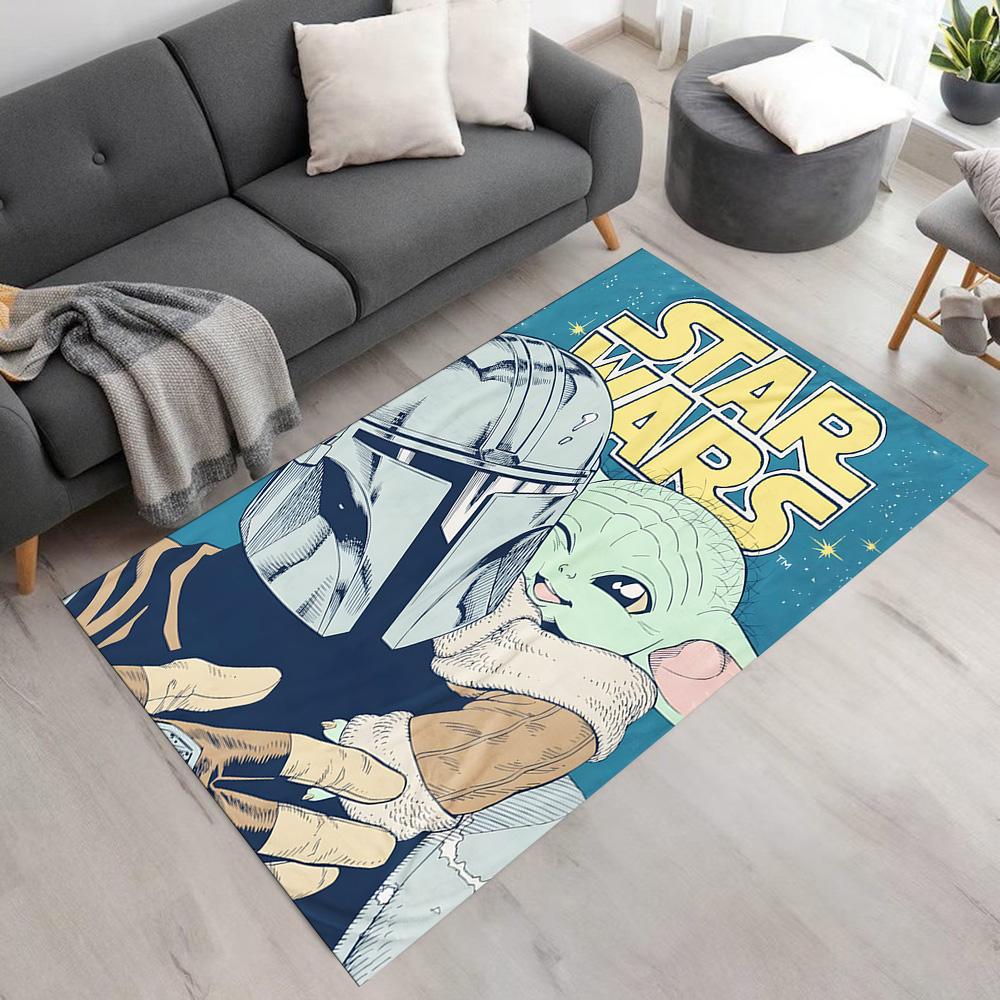 Star Wars Floor Rug Office Rug Design for Foyer Outdoor Game Room Decorate Room Anti-slip Rug Office Home Decor Perfect Gift for Women Men