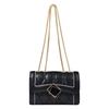 Black diamond bag women, summer new fashion versatile chain shoulder bag, temperament messenger handbag