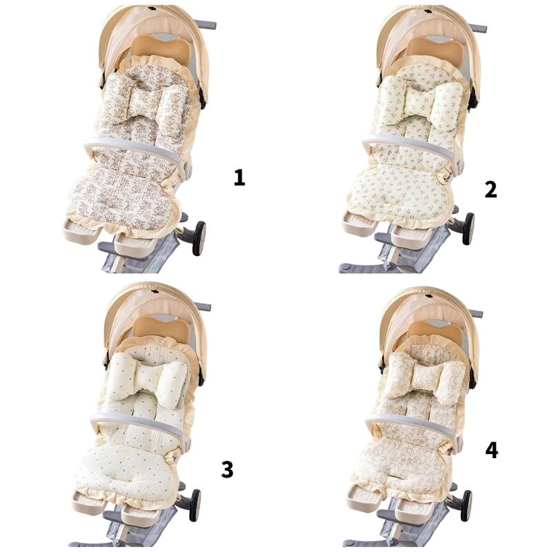 Infant Strollers Seat Liner Pad Provide Better Support for Various Models Travel Friendly Design Pram Cart Cushion