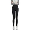 Shiny Rhinestone Side Stripe Modal Leggings - High Elasticity Yoga Pants for Women.