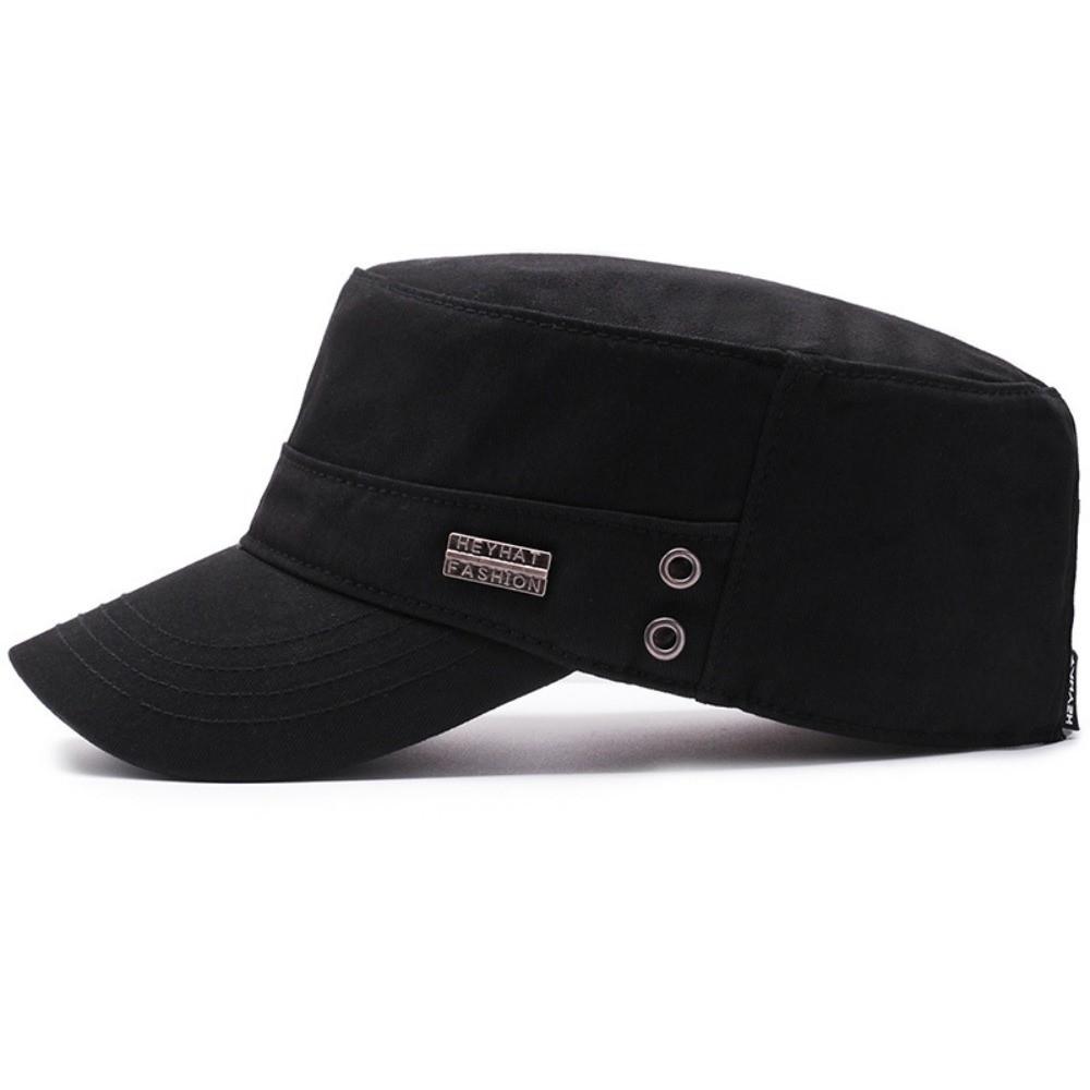 Fashion Anti-Uv Fishing Hat Casual Adjustable Sun Hat Cotton Breathable Flat Top Hat Spring Summer