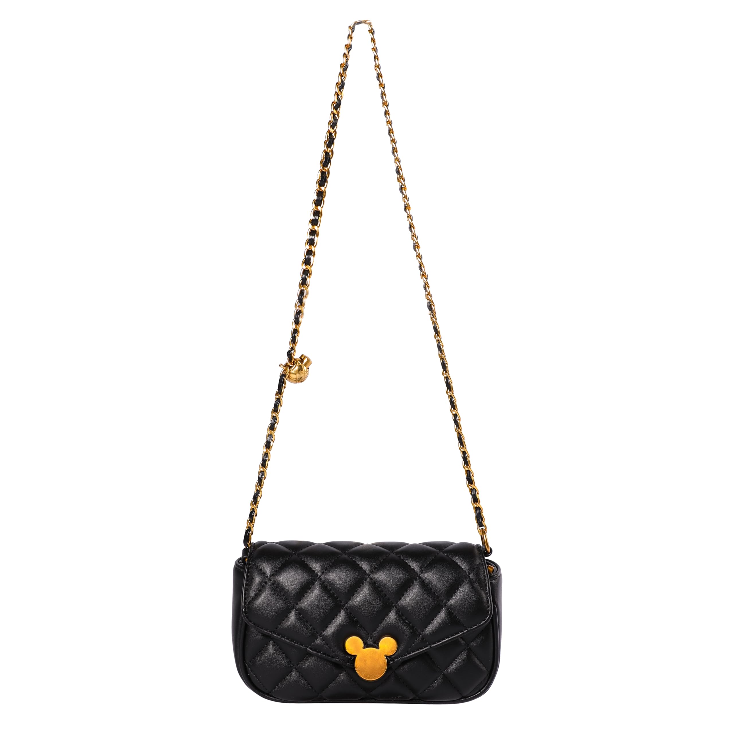 Notre Mickey & Minnie Mouse Character Disney Official Licensed Women s Shoulder Bag, Handbag, Crossbody Bag, PU LeatherPVC Material with Belt, Wallet