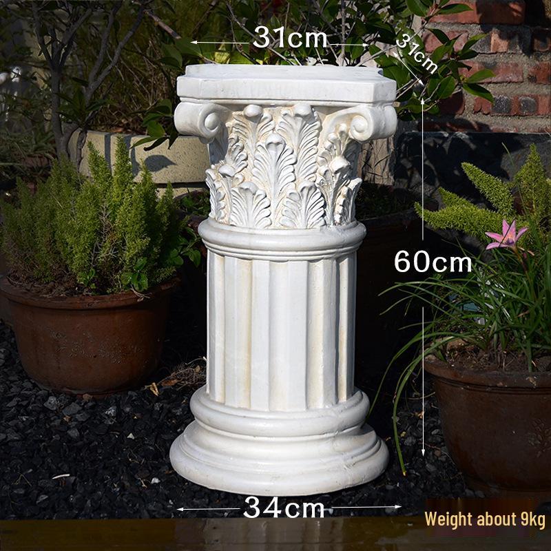 Adornos de Jardín de Columna Romana Retro Europeos: Base para maceta y Exhibición de boda