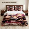 HUNTRIX Personalisierte Individuelle Name 3-teiliges Bettwäsche-Set Weiches Bettbezug-Set Für Schlafzimmer Heimdekoration