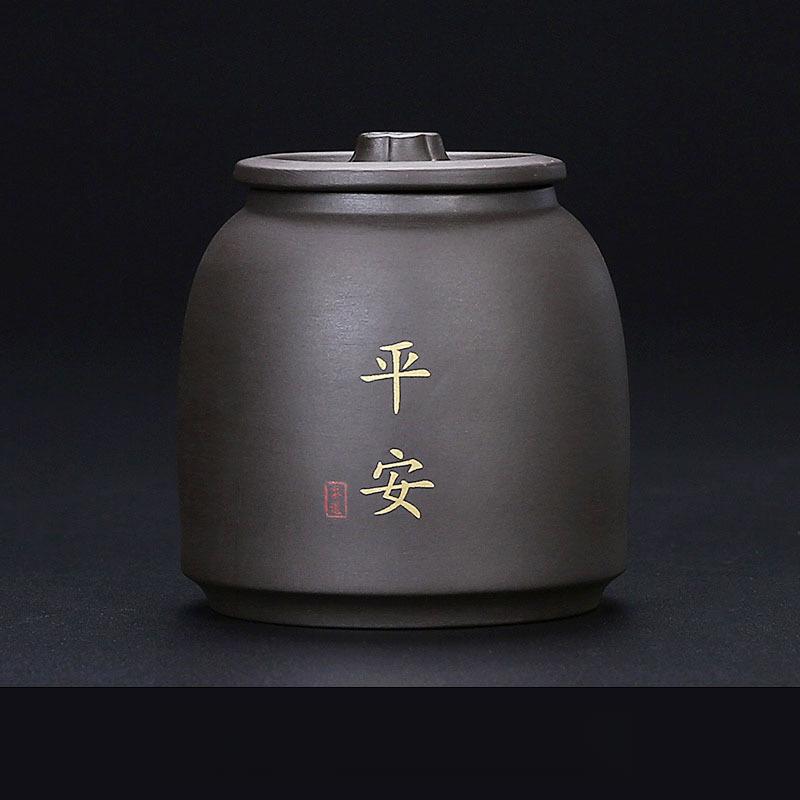 220ml Lattina da Tè Yuanshan in Argilla Viola Piccola Lattina per Conservazione del Tè Scatola per Tè Pu-erh Lattina a Prova di Umidità Barattolo per Tè Nero