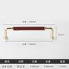 Colorful Handmade Leather Handle Nordic Zinc Alloy Luxury Wardrobe Door Handle Simple Solid Color Leather Cabinet Handle