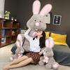 Large Plush Bunny Stuffed Animal, Cute Sleeping Pillow Doll for Girls, Lazy Rabbit Toy Gift