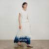 Hand-Dyed Indigo Blend A-Line Maxi Dress