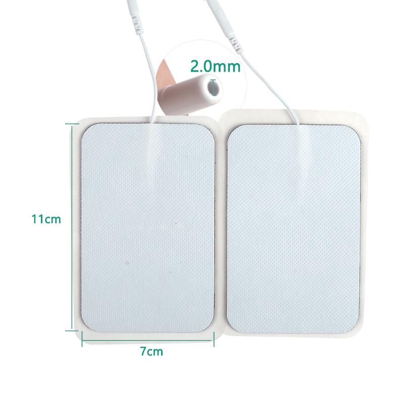 Silicone Gel Electrode Pad Units White Cloth Massage Digital Therapy Machine Acupuncture Physiotherapy Massager for Slimming