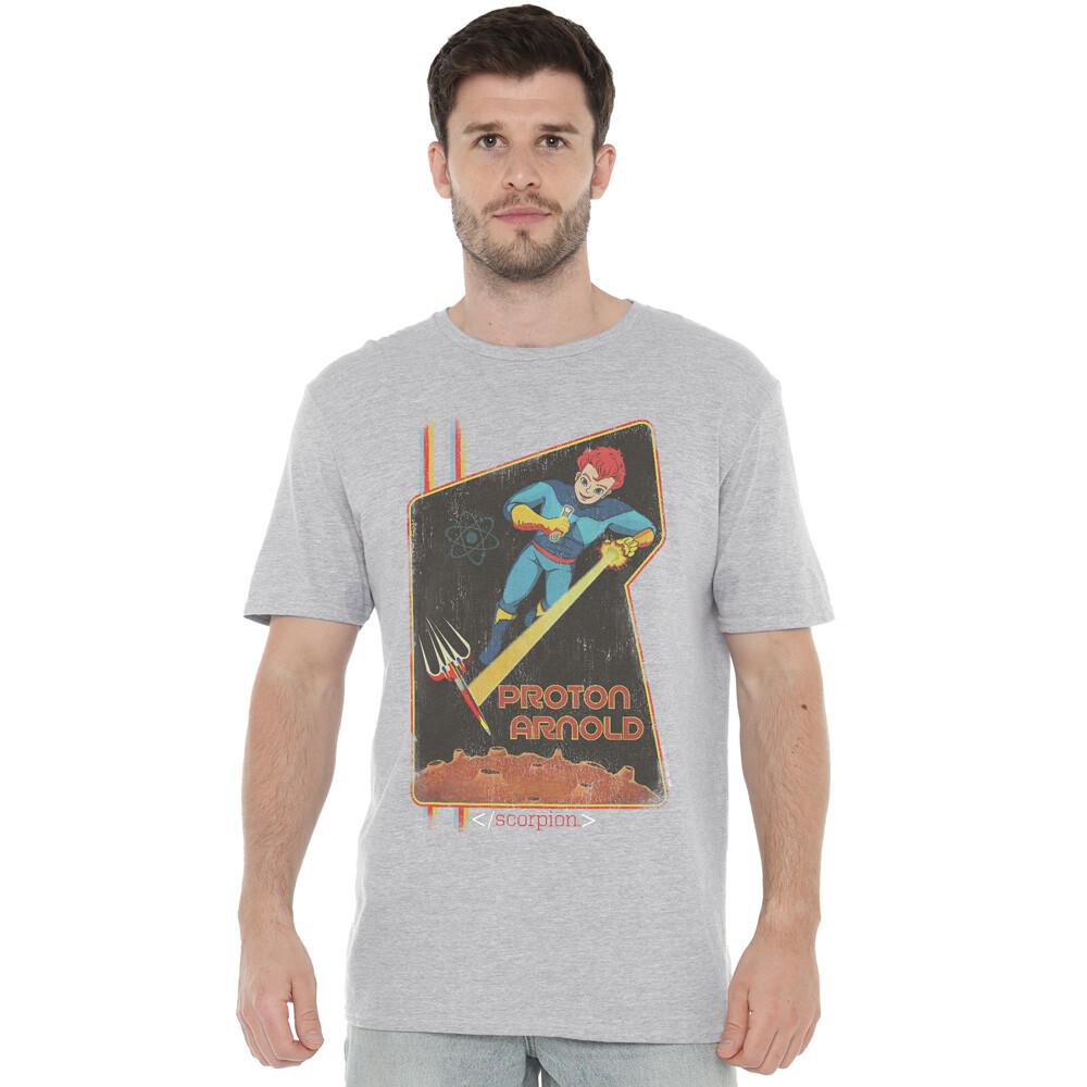 Scorpion Proton Arnold Poster T-Shirt S-2XL Athletic Heather XXXXL