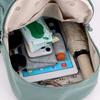 Solid Color Backpack Women Commuter Large Capacity Nylon Lightweight Backpack