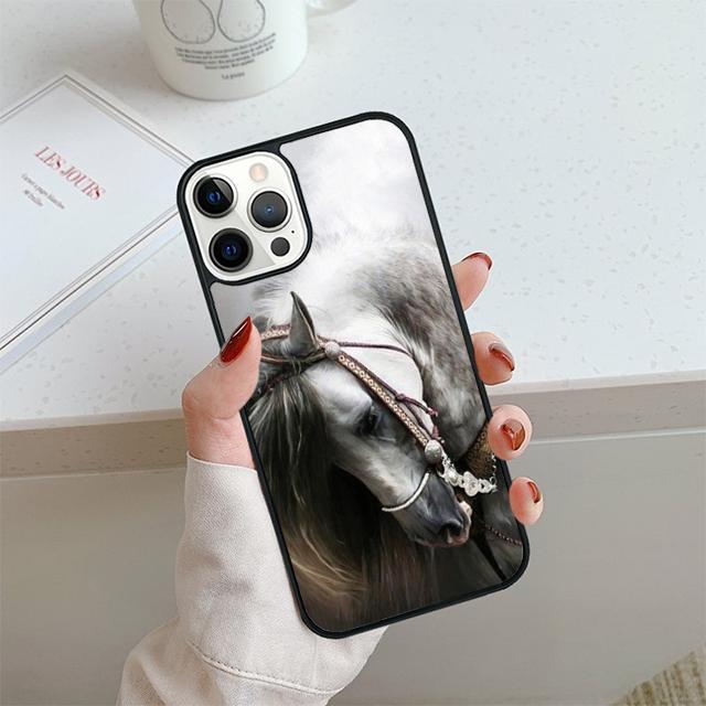 Handsome Horse Animal Phone Case For iPhone 17 Air 14 15 16 13 12 Cover For Apple 14 15 16 Pro Max Plus Coque