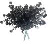 Halloween Black Artificial Plant Vine Eucalyptus Persian Fern Leaf Plastic Fake Flower Grass Home Party Garden Decor Photo Props