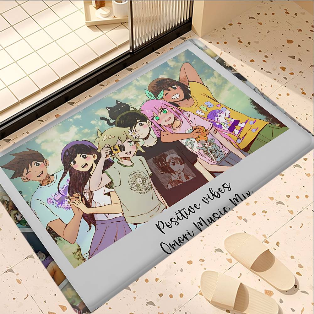 Horror RPG Omori Entrance Door Mat Nordic Style Home Doormat Bathroom-Toilet Mats Bedroom Hotel Decor Mat 50x80cm