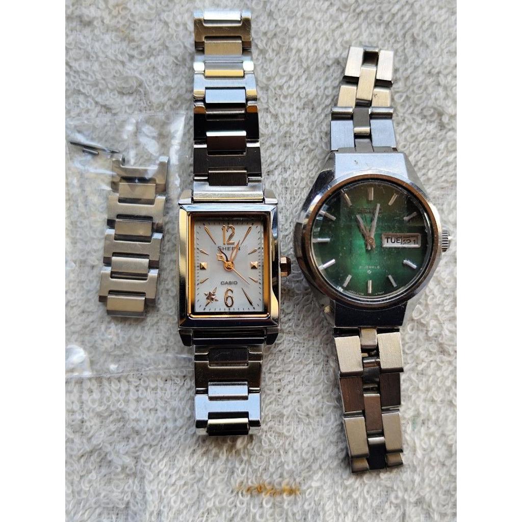 Used SEIKO cut glass automatic winding CASIO quartz sheen solar Seiko retro