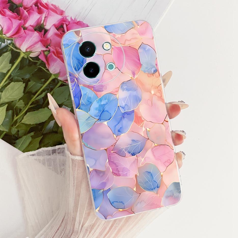 For Vivo Y38 5G Case Colorful Flowers Painted Cover Soft Slim Phone Case For Vivo Y58 5G V2355 Y 38 VivoY38 VivoY58 Fundas Coque