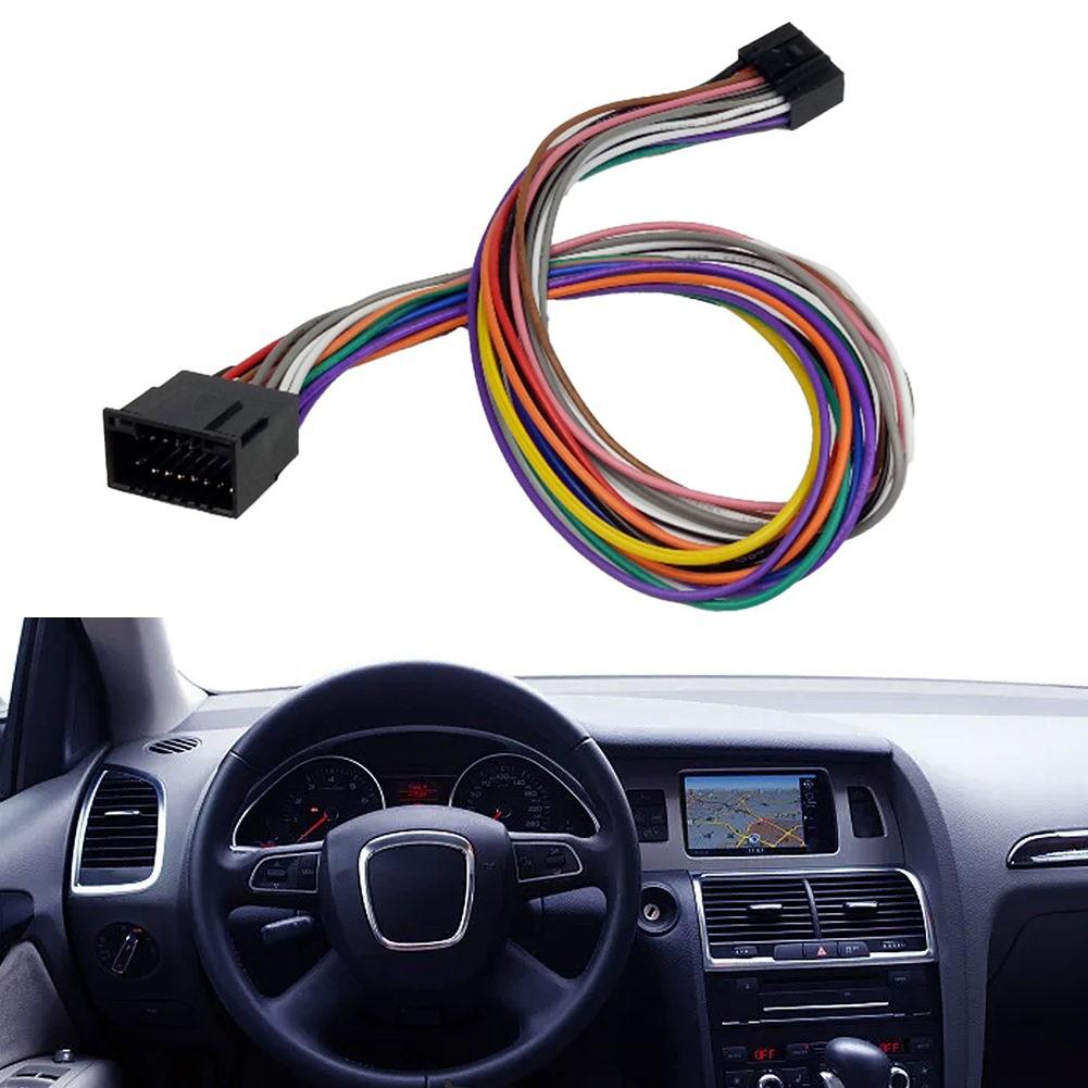 Car Stereo Extension Cable 60cm with 16Pin ISO Connector for Android Use
