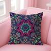 Ethnic Retro Bohemian Cushion Cover Natural Linen Organic Fabric DoubleSided Printing Sofa Home Decor Gift Pillow Case