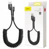 Baseus Spring 1M 2A Spring USB To USB-C Cable (Black)